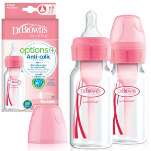 Dr brown’s options+ antykolkowa butelka standard wąska szyjka 120ml 2pak