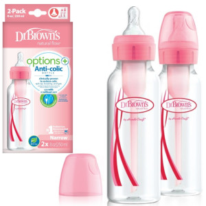 Dr brown’s options+ antykolkowa butelka standard wąska szyjka 250ml 2pak