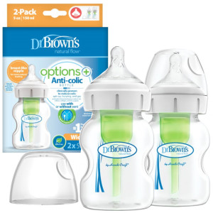 Dr brown′s options+ antykolkowa butelka szeroka szyjka 150ml 2pak