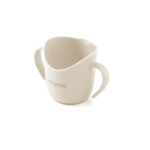 Babyono ergonomiczny kubek treningowy flow beżowy 6m+