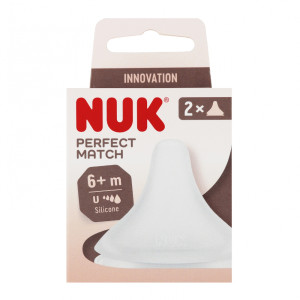 Nuk perfect match smoczek do butelki silikonowy rozm. u 2 sztuki