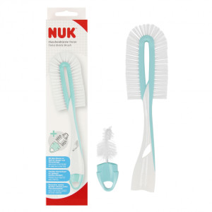 Nuk szczotka do mycia butelek i smoczków 2w1