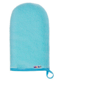 Akuku rękawica myjka kąpielowa dla niemowląt frotte 100% bawełna 18x9,5 cm turkusowa