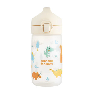 Canpol bidon na wodę dla dzieci 400ml od 2,5 r.ż  junior beżowy
