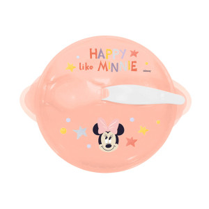 Thermobaby stor miseczka z przyssawką i łyżeczką disney baby minnie 290ml