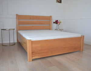 Łóżko drewniane dwuosobowe , łóżko sypialniane , łóżko do sypialni ARIES , łóżko podwójne