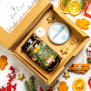 Mini Box Bee True – 1xduży miód +peeling