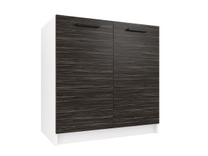 Szafka kuchenna stojąca zlewowa BELINI  80cm heban królewski