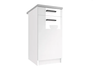 Szafka kuchenna stojąca z szufladami BELINI  40cm biały połysk
