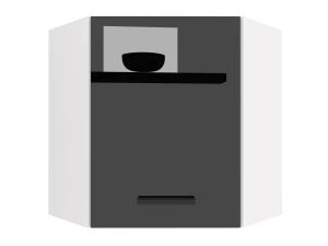 Szafka kuchenna narożna wisząca BELINI   czarny połysk