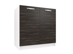 Szafka kuchenna stojąca zlewowa BELINI  80cm heban królewski