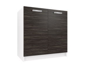 Szafka kuchenna stojąca zlewowa BELINI  80cm heban królewski