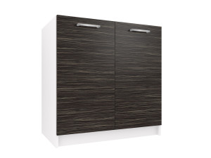 Szafka kuchenna stojąca zlewowa BELINI  80cm heban królewski