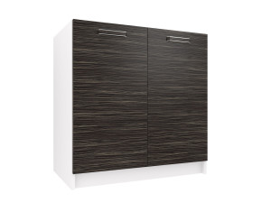 Szafka kuchenna stojąca zlewowa BELINI  80cm heban królewski