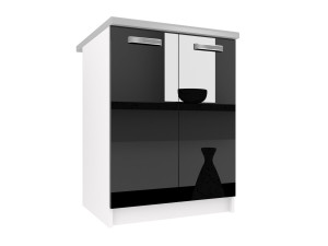 Szafka kuchenna stojąca BELINI  60cm czarny połysk