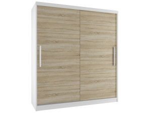 Szafa przesuwna 133 cm dębowa dąb wotan dąb sonoma  BELINI