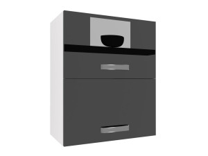 Szafka kuchenna wisząca pawlaczowa BELINI  60cm czarny połysk