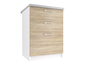 Szafka kuchenna stojąca z szufladami BELINI  60cm dąb sonoma