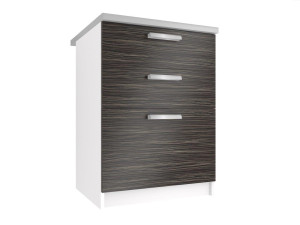 Szafka kuchenna stojąca z szufladami BELINI  60cm heban królewski