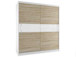 Szafa przesuwna 133 cm dębowa dąb wotan dąb sonoma  BELINI