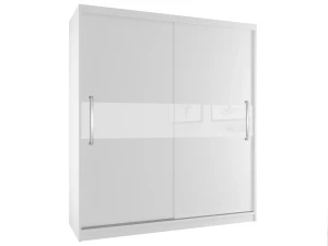 Szafa przesuwna 133 cm biała mat  BELINI