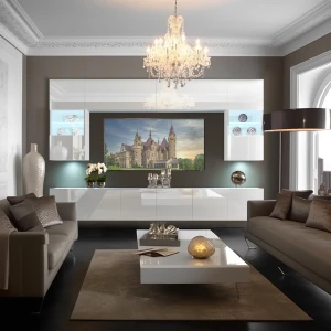 Meblościanka Belini Nexum 300cm biały połysk