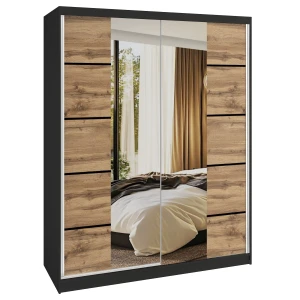 Szafa przesuwna SERENITY 133 cm dąb wotan mat  BELINI