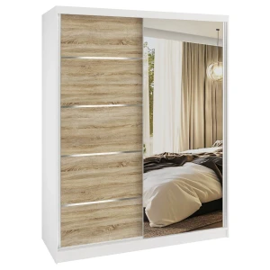 Szafa przesuwna SERENITY 133 cm dąb sonoma mat  BELINI