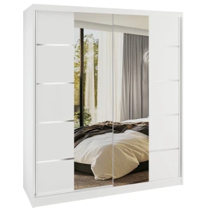 Szafa przesuwna SERENITY 158 cm biała mat  BELINI