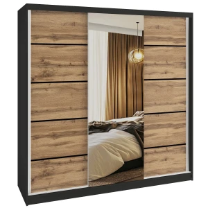 Szafa przesuwna SERENITY 200 cm dąb wotan mat  BELINI
