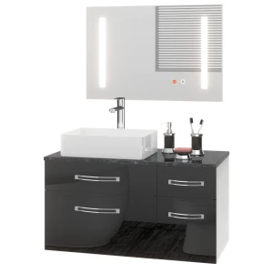 Zestaw mebli łazienkowych Euphoria  Belini 90cm czarny połysk