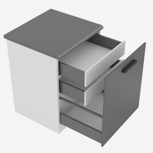 Szafka kuchenna dolna 60cm szuflady wewnętrzne 