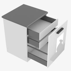 Szafka kuchenna dolna 60cm szuflady wewnętrzne 