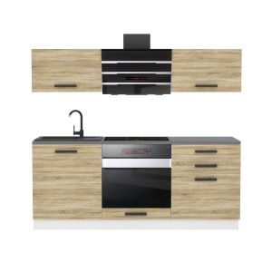 Belini Cucina Premium 180 cm rovere Sonoma senza piano di lavoro SOPHIA Produttore TOR SOPHIA/0/WT/DS/0/B1