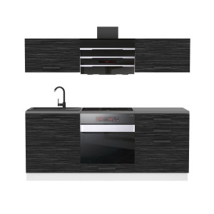 Belini Cucina Premium 180 cm royal ebony senza piano di lavoro SOPHIA Produttore TOR SOPHIA/0/WT/HK/0/B1