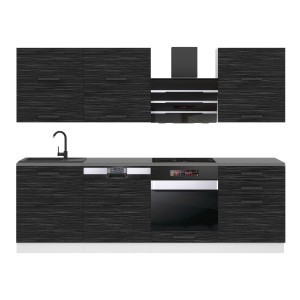 Belini Cucina Premium 240 cm royal ebony senza piano di lavoro MADISON Produttore TOR MADISON/0/WT/HK/0/B1