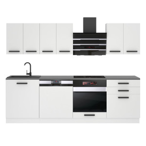 Belini Cucina Premium 240 cm bianco opaco senza piano di lavoro SUSAN Produttore TOR SUSAN/0/WT/WT/0/B1