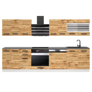 Belini Cucina Premium 300 cm rovere Wotan senza piano di lavoro LUCY Produttore TOR LUCY/0/WT/DW/0/B1