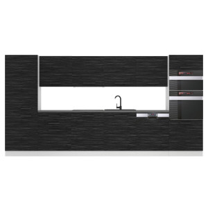 Belini Cucina Premium 360 cm royal ebony senza piano di lavoro NAOMI Produttore TOR NAOMI/0/WT/HK/0/B1