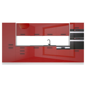 Belini Cucina Premium 360 cm rosso lucido senza piano di lavoro NAOMI Produttore INF NAOMI/0/WT/R/0/B1