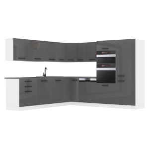 Belini Cucina Premium 540 cm grigio lucido senza piano di lavoro JANE Produttore INF JANE/0/WT/S/0/B1