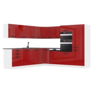 Belini Cucina Premium 540 cm rosso lucido senza piano di lavoro JANE Produttore INF JANE/0/WT/R/0/B1