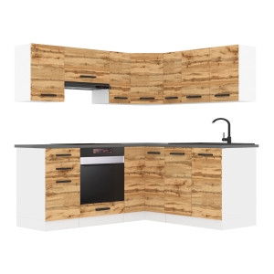 Belini Cucina angolare Premium 360 cm rovere Wotan senza piano di lavoro SARAH Produttore TOR SARAH/1/WT/DW/0/B1