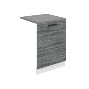 Belini pannello frontale inferiore bianco opaco Premium Versione completa 60 cm grigio antracite Glamour Wood con piano di lavoro Produttore TOR PZ60/0/WT/GW/B/B1/PP