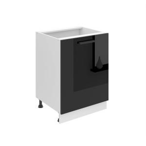 Belini Mobile base Premium Full Version 60 cm in nero lucido senza piano di lavoro Produttore INF SD60/0/WT/B/0/B1/PP