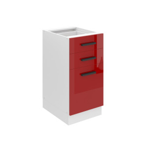 Belini Mobile base con cassetti Premium Versione completa 40 cm rosso lucido senza piano di lavoro Produttore INF SDSZ40/0/WT/R/0/B1/PP