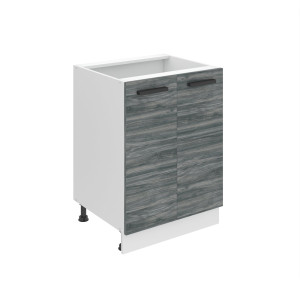 Belini Base Premium Versione Completa 60 cm Grigio Antracite Glamour Wood senza piano di lavoro Produttore TOR SD2-60/0/WT/GW/0/B1/PP