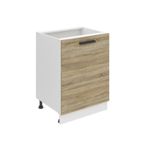 Belini Mobile base Premium Versione completa 60 cm in rovere Sonoma senza piano di lavoro  quercia sonoma 60cm