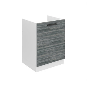 Belini Mobile lavello Premium Version 60 cm grigio antracite Glamour Wood senza piano di lavoro  glamour wood 60cm