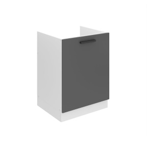 Belini Mobile lavello Premium Full Version 60 cm in grigio opaco senza piano di lavoro Produttore TOR SDZ60/0/WT/SR/0/B1/PP